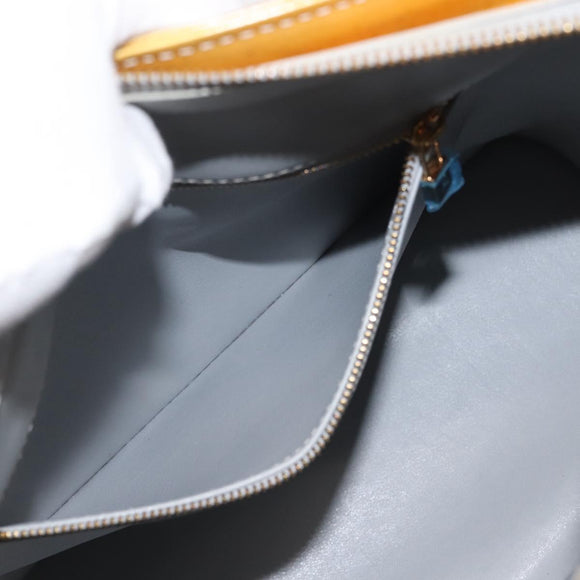 LOUIS VUITTON Monogram Vernis Houston Hand Bag Gris M91053 LV Auth BA6256