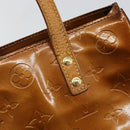 LOUIS VUITTON Monogram Vernis Reade PM Hand Bag Bronze M91146 LV Auth BA6257-10