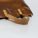 LOUIS VUITTON Monogram Vernis Reade PM Hand Bag Bronze M91146 LV Auth BA6257-7