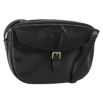 LOUIS VUITTON Epi Jeune Fille MM Shoulder Bag Black M52152 LV Auth BA6258