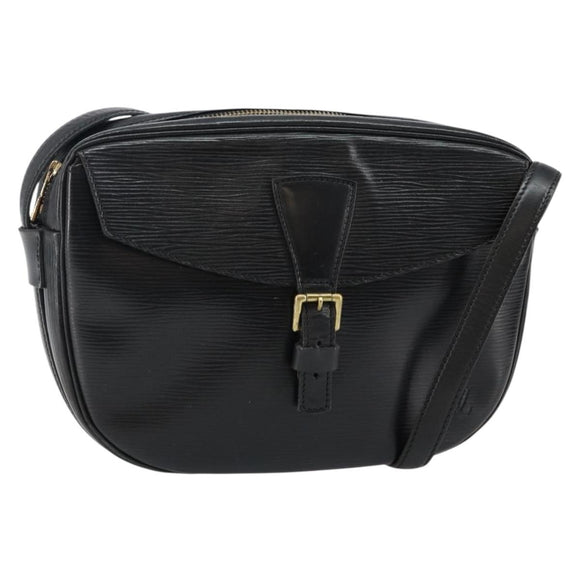 LOUIS VUITTON Epi Jeune Fille MM Shoulder Bag Black M52152 LV Auth BA6258