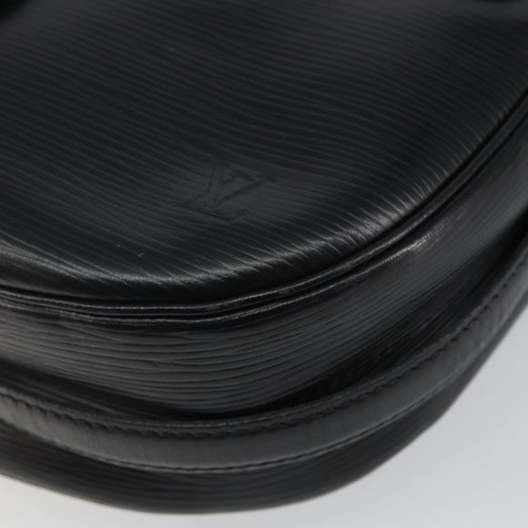 LOUIS VUITTON Epi Jeune Fille MM Shoulder Bag Black M52152 LV Auth BA6258