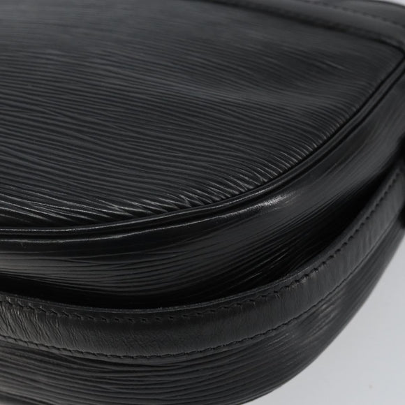 LOUIS VUITTON Epi Jeune Fille MM Shoulder Bag Black M52152 LV Auth BA6258