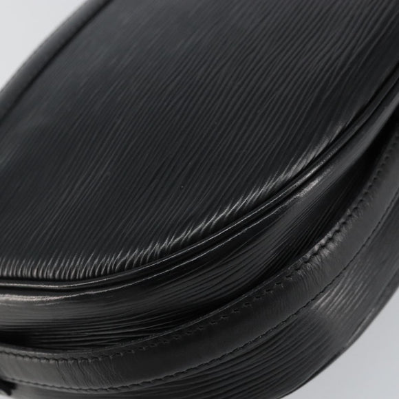 LOUIS VUITTON Epi Jeune Fille MM Shoulder Bag Black M52152 LV Auth BA6258