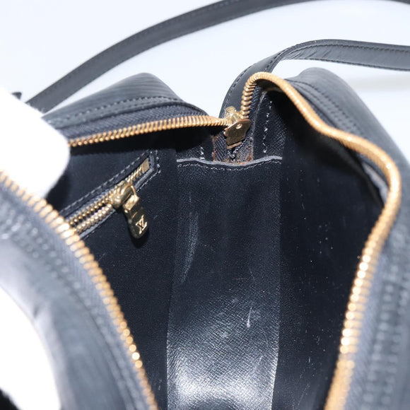 LOUIS VUITTON Epi Jeune Fille MM Shoulder Bag Black M52152 LV Auth BA6258
