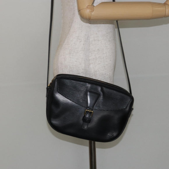 LOUIS VUITTON Epi Jeune Fille MM Shoulder Bag Black M52152 LV Auth BA6258