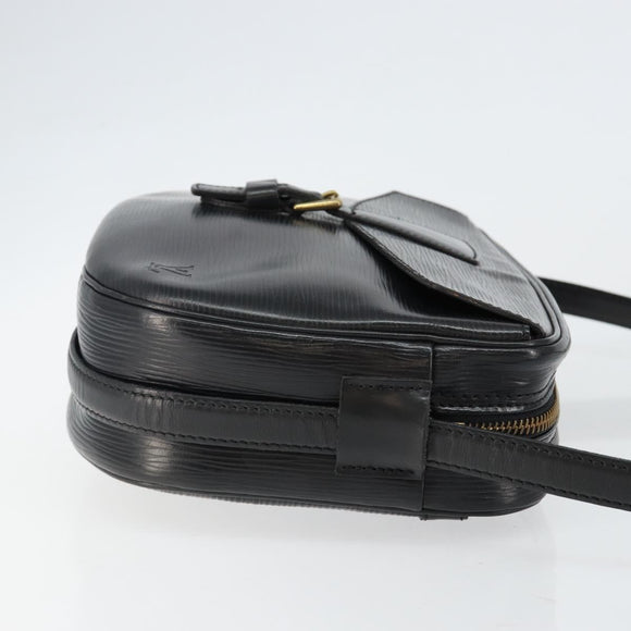 LOUIS VUITTON Epi Jeune Fille MM Shoulder Bag Black M52152 LV Auth BA6258