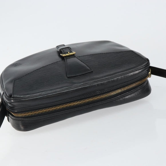 LOUIS VUITTON Epi Jeune Fille MM Shoulder Bag Black M52152 LV Auth BA6258