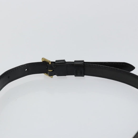 LOUIS VUITTON Epi Jeune Fille MM Shoulder Bag Black M52152 LV Auth BA6258