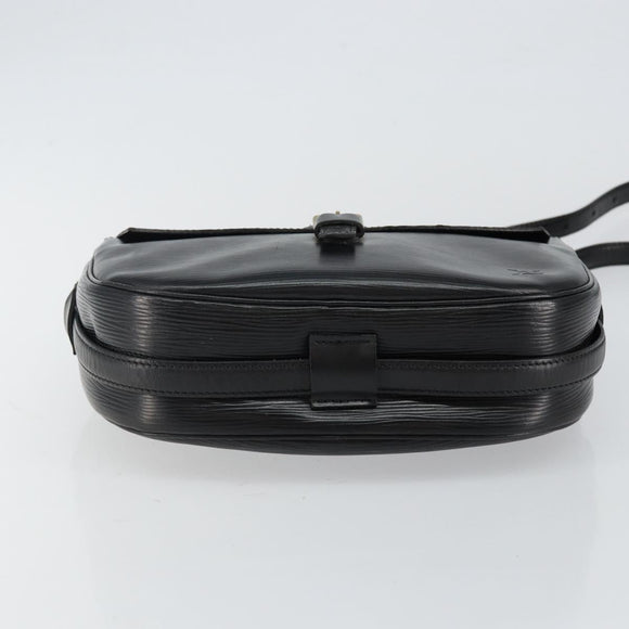 LOUIS VUITTON Epi Jeune Fille MM Shoulder Bag Black M52152 LV Auth BA6258