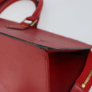 LOUIS VUITTON Epi Sac Triangle Hand Bag Red M52097 LV Auth BA6260-15