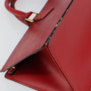 LOUIS VUITTON Epi Sac Triangle Hand Bag Red M52097 LV Auth BA6260-8