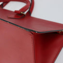 LOUIS VUITTON Epi Sac Triangle Hand Bag Red M52097 LV Auth BA6260-16