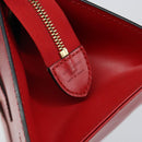 LOUIS VUITTON Epi Sac Triangle Hand Bag Red M52097 LV Auth BA6260-18
