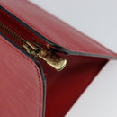 LOUIS VUITTON Epi Sac Triangle Hand Bag Red M52097 LV Auth BA6260-9