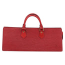 LOUIS VUITTON Epi Sac Triangle Hand Bag Red M52097 LV Auth BA6260-13