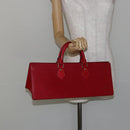 LOUIS VUITTON Epi Sac Triangle Hand Bag Red M52097 LV Auth BA6260-22