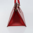 LOUIS VUITTON Epi Sac Triangle Hand Bag Red M52097 LV Auth BA6260-3