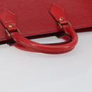 LOUIS VUITTON Epi Sac Triangle Hand Bag Red M52097 LV Auth BA6260-7