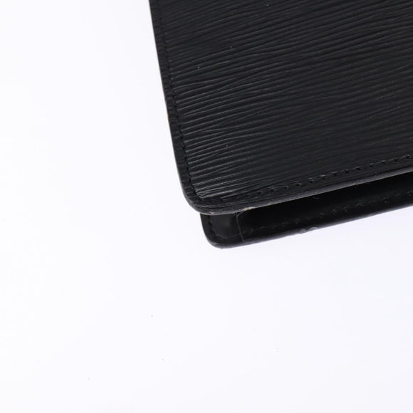 LOUIS VUITTON Epi Porte Documents Bandouliere Schwarz M54462 LV Auth BA6261