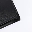 LOUIS VUITTON Epi Porte Documents Bandouliere Schwarz M54462 LV Auth BA6261-9