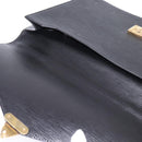 LOUIS VUITTON Epi Porte Documents Bandouliere Schwarz M54462 LV Auth BA6261-20