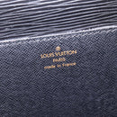 LOUIS VUITTON Epi Porte Documents Bandouliere Schwarz M54462 LV Auth BA6261-21