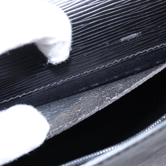 LOUIS VUITTON Epi Porte Documents Bandouliere Black M54462 LV Auth BA6261