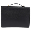LOUIS VUITTON Epi Porte Documents Bandouliere Schwarz M54462 LV Auth BA6261-2