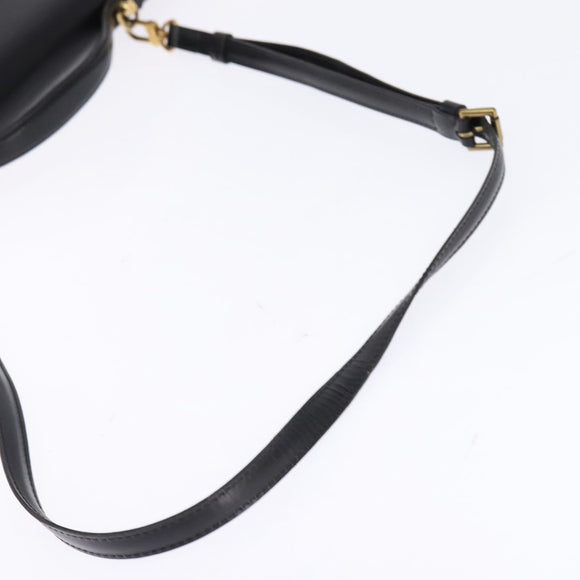 LOUIS VUITTON Epi Porte Documents Bandouliere Schwarz M54462 LV Auth BA6261