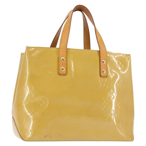 LOUIS VUITTON Monogram Vernis Reade PM Hand Bag Beige M91334 LV Auth BA6262