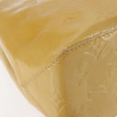 LOUIS VUITTON Monogram Vernis Reade PM Hand Bag Beige M91334 LV Auth BA6262-9