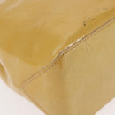 LOUIS VUITTON Monogram Vernis Reade PM Hand Bag Beige M91334 LV Auth BA6262-15