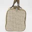 CELINE C Macadam Canvas Hand Bag Beige Silver Auth BA6265-5