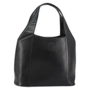 Gianni Versace Hand Bag Leather Black Gold Auth BA6268-1