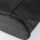 Gianni Versace Hand Bag Leather Black Gold Auth BA6268-9