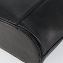 Gianni Versace Hand Bag Leather Black Gold Auth BA6268-15