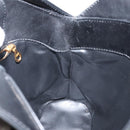 Gianni Versace Hand Bag Leather Black Gold Auth BA6268-18