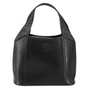 Gianni Versace Hand Bag Leather Black Gold Auth BA6268-13