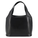 Gianni Versace Hand Bag Leather Black Gold Auth BA6268-2