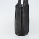 Gianni Versace Hand Bag Leather Black Gold Auth BA6268-3