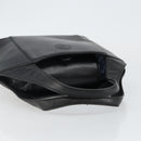 Gianni Versace Hand Bag Leather Black Gold Auth BA6268-7