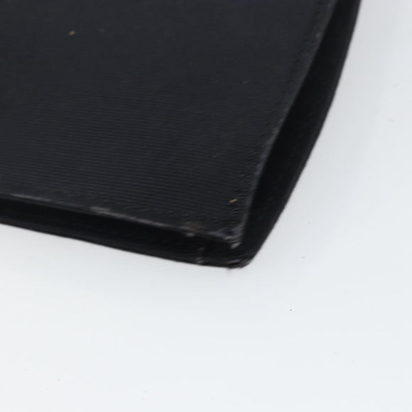 SAINT LAURENT Shoulder Bag Canvas Black Gold Auth BA6269