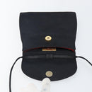 SAINT LAURENT Shoulder Bag Canvas Black Gold Auth BA6269-15