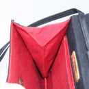 SAINT LAURENT Shoulder Bag Canvas Black Gold Auth BA6269-19