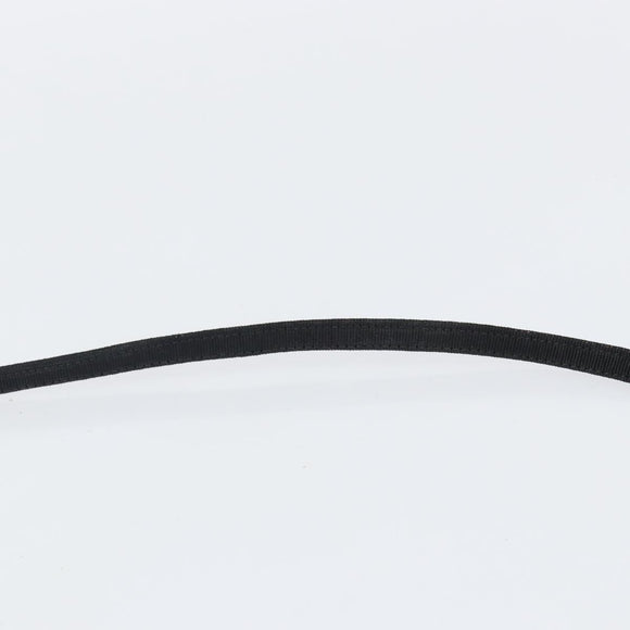 SAINT LAURENT Shoulder Bag Canvas Black Gold Auth BA6269