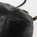 Chloe Etel Hand Bag Leather 2way Black Gold Auth BA6272-16