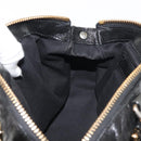 Chloe Etel Hand Bag Leather 2way Black Gold Auth BA6272-22