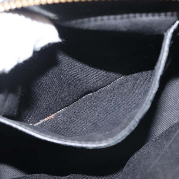 Chloe Etel Hand Bag Leather 2way Black Gold Auth BA6272