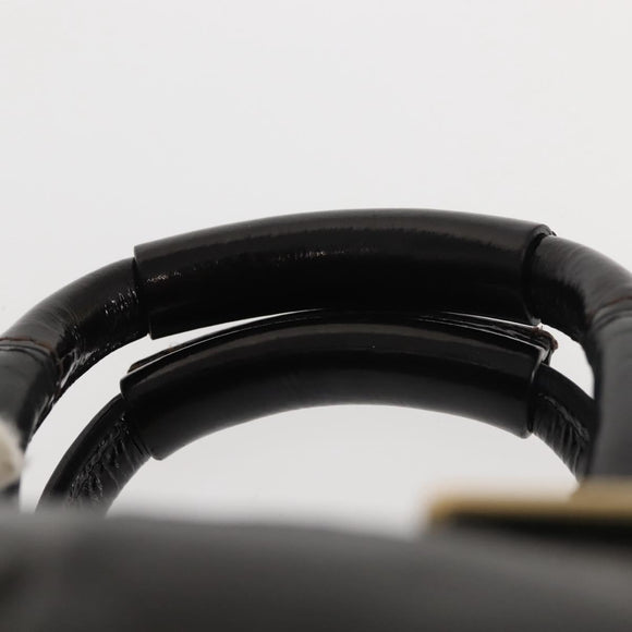 Chloe Etel Hand Bag Leather 2way Black Gold Auth BA6272